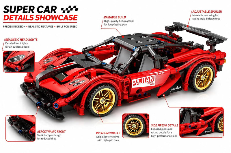 SUPER CAR BLOCK RED