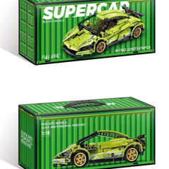 Super Car Block Green Building Set for Kids | STEM Construction Toy |Toyology