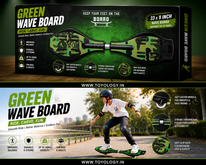 WAVE BOARD GREEN