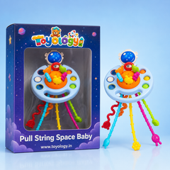 Pull String Space Baby Teether | Montessori Sensory Toy for Babies | Toyology