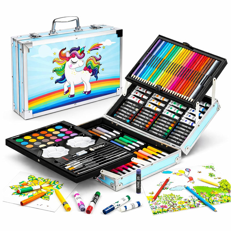 145 PCS Unicorn Art & Colour Box Set for Kids | Toyology