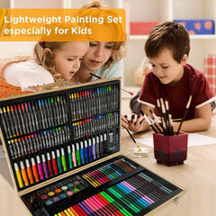 208 PCS Deluxe Art & Colour Set for Kids | Drawing Kit | Toyology