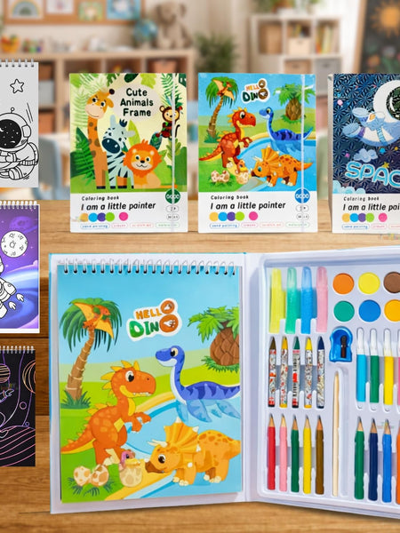 Colour Filling Book 38 PCS Art Set for Kids | Toyology