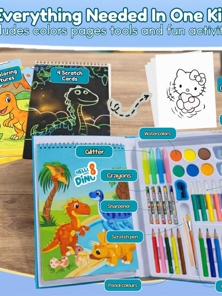 Colour Filling Book 38 PCS Art Set for Kids | Toyology