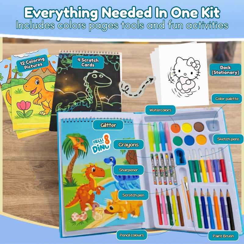 Colour Filling Book 38 PCS Art Set for Kids | Toyology
