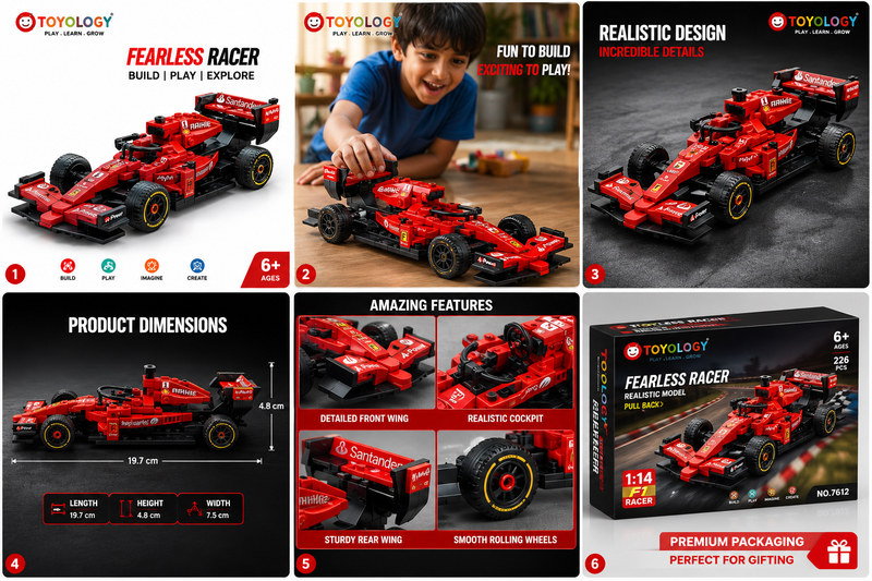 FEARLESS RACE CAR BLOCK