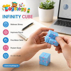 Infinity Cube Fidget Toy | Stress Relief Toy for Kids & Adults | Toyology
