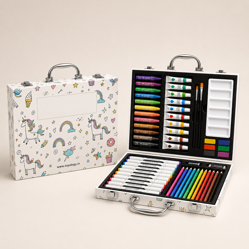 64 PCS Classic Art & Colour Box Set for Kids | Toyology