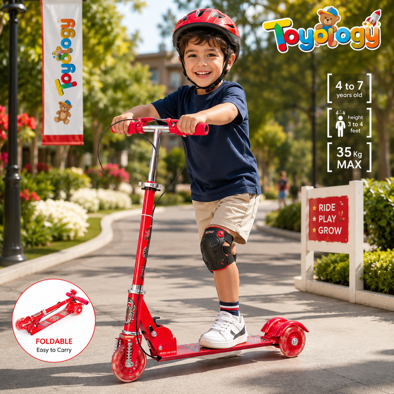3 WHEEL SCOOTER RED