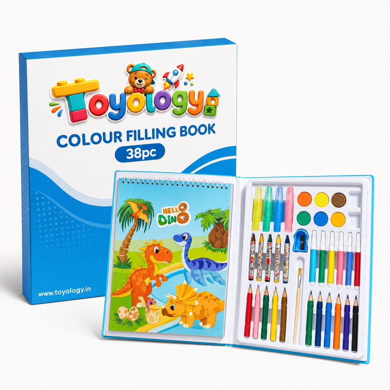 Colour Filling Book 38 PCS Art Set for Kids | Toyology
