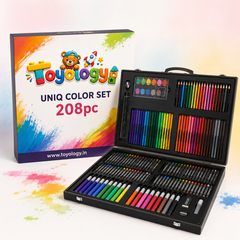 208 PCS Deluxe Art & Colour Set for Kids | Drawing Kit | Toyology