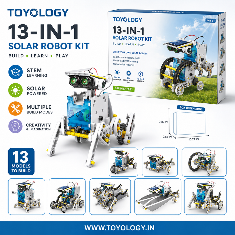 13 IN 1 SOLAR  ROBOT DIY