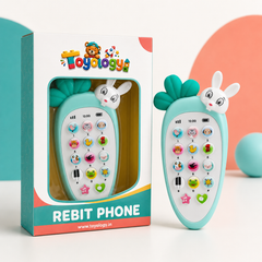 Rabbit Musical Toy Phone for Kids | Educational Light & Sound Toy | Toyology
